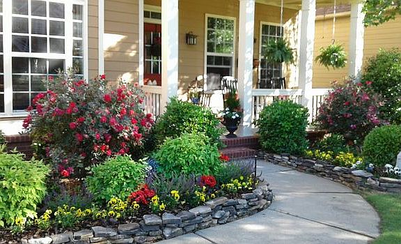 Front garden entrance