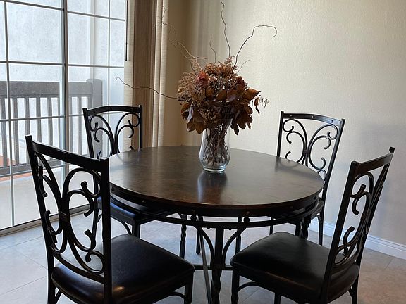 Dining area with balcony
