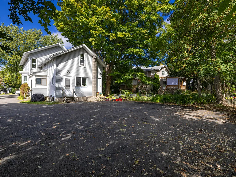 Backside of house. Large driveway