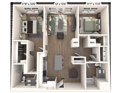 Floor plan B15B