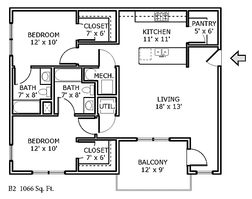 Floor plan B2