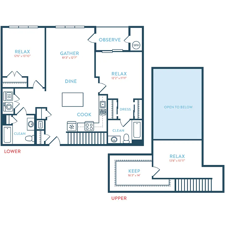 Floor plan 1485-1495 Waypointe B2 Loft