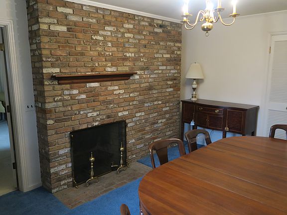 Dining room fireplace