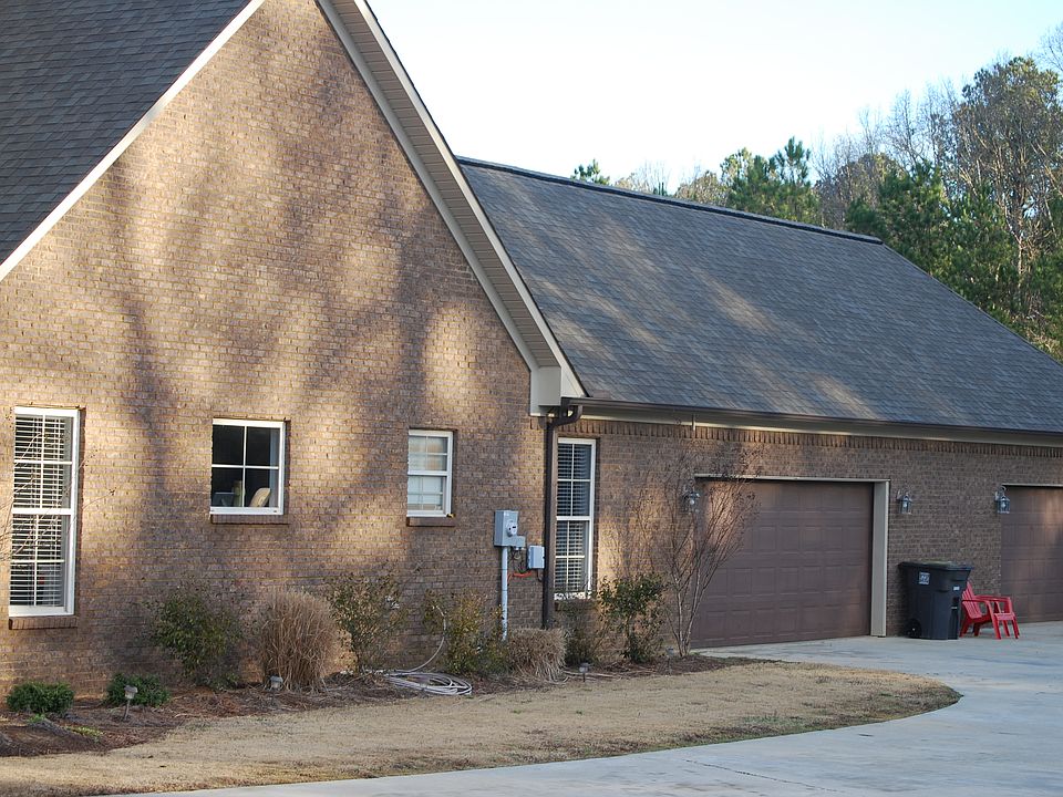 side view with both garages