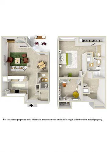 Floor plan 2 Bed 1.5 Bath