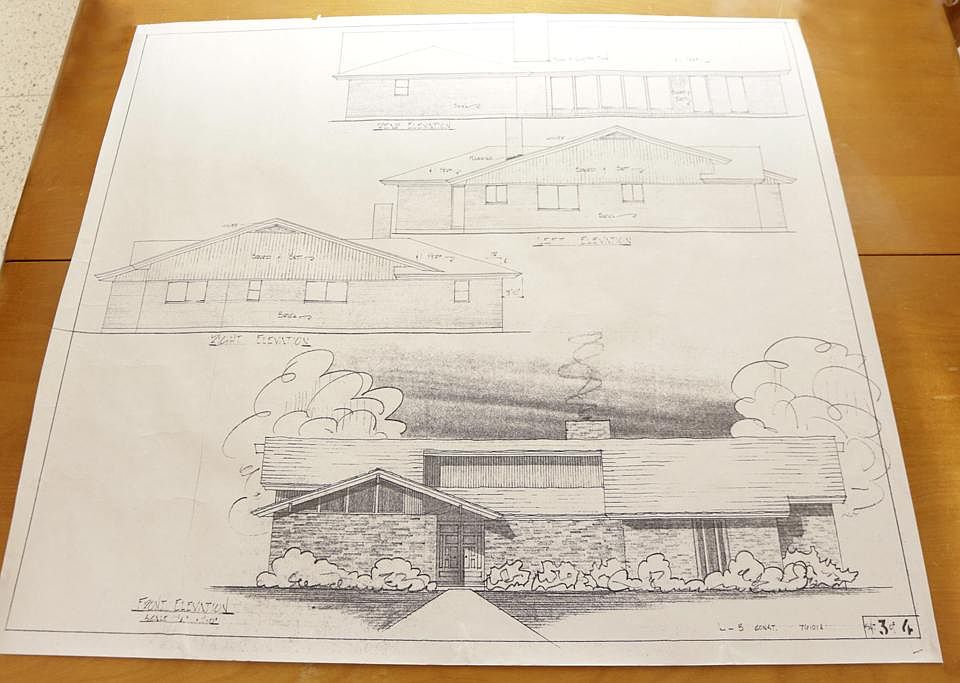 Original plans by architect, Royston H. Patterson, Jr. and built by Kent and Barrett to remain with the property.