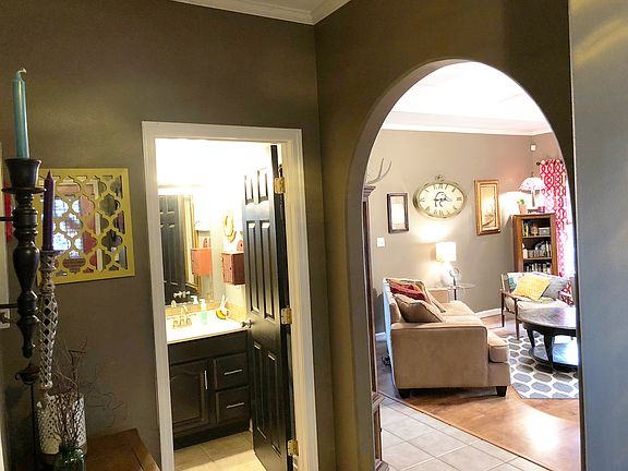 Archway into the living room