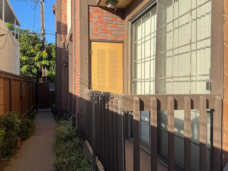 Side patio by front door