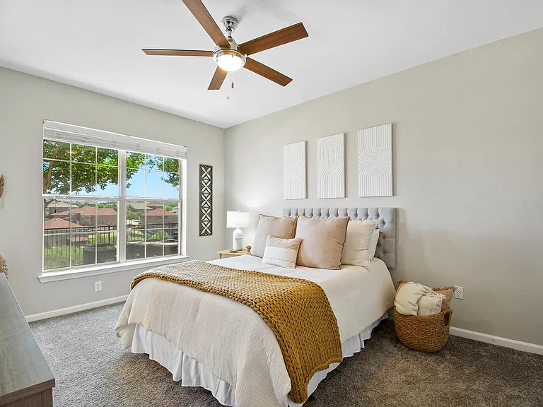 Model Bedroom at Mission Hills Apartments, Texas, 78258