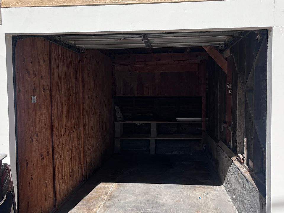 Inside garage