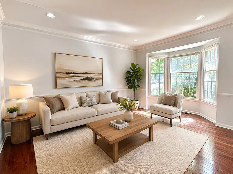 Virtually Staged Living Room