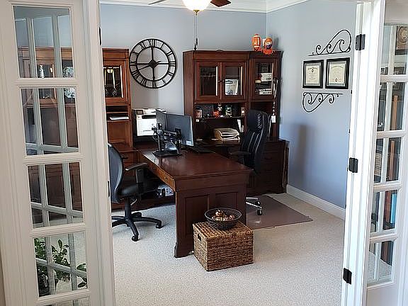 Office w/ French Doors