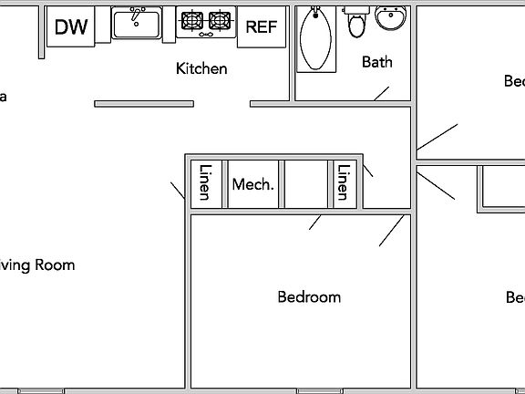 4th image of 325 S Lake Dr #2B-1BA-902SQFT