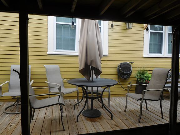 deck with dining & grilling