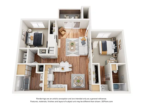 Floor plan Residence 2 Upgraded