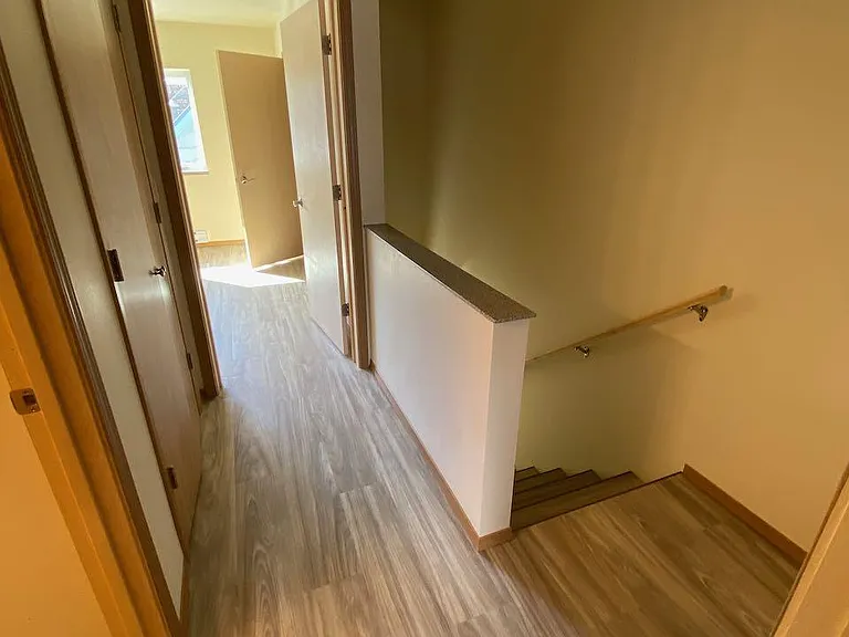 Upstairs hallway, looking towards front bedroom