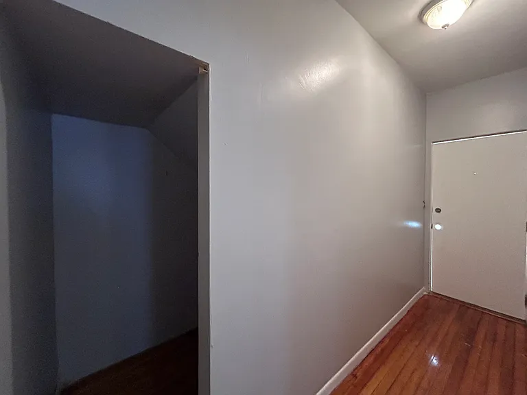 Front entry with a big closet on the left