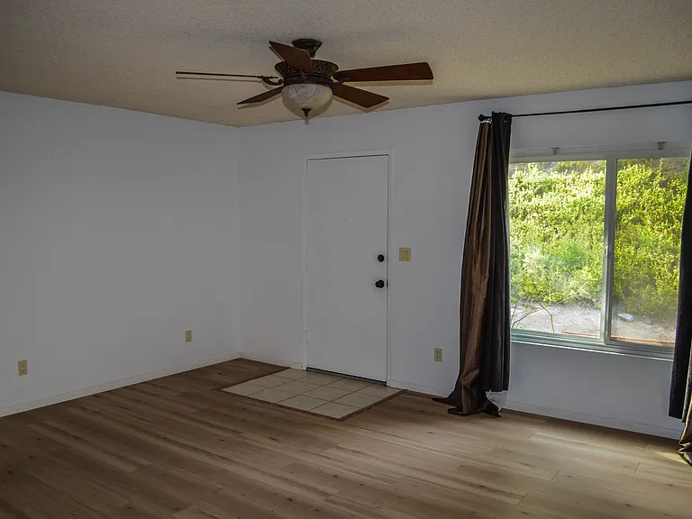 Living room,front window, front door
