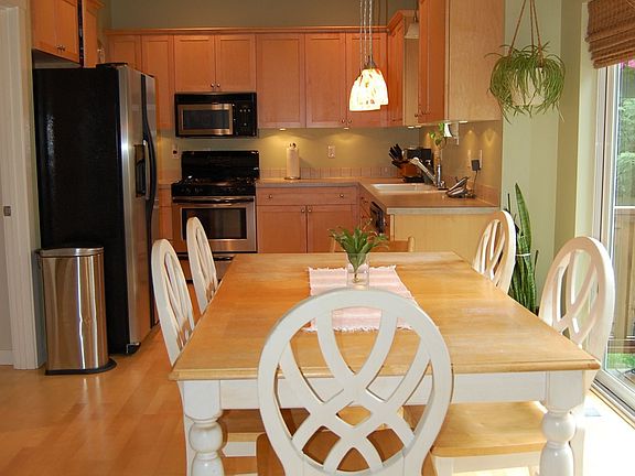 Family room and kitchen