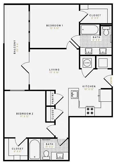 Floor plan B1PH