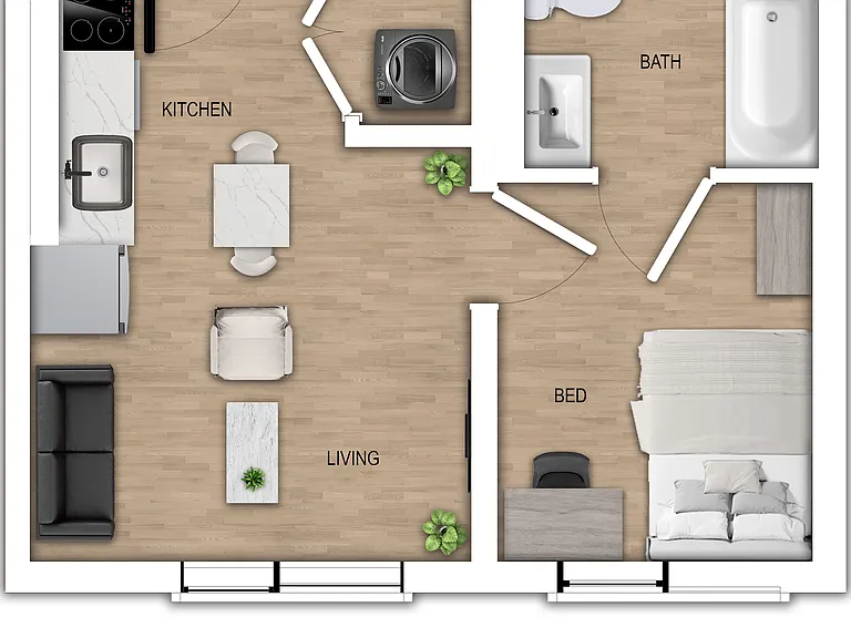 The Ivy _ Unit A1 _ 2D Colored Floor Plan _ August 11, 2025 The Ivy _ Unit A1 _ 2D Colored Floor Plan _ August 11, 2025