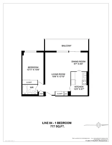 Floor plan 1 Bedroom