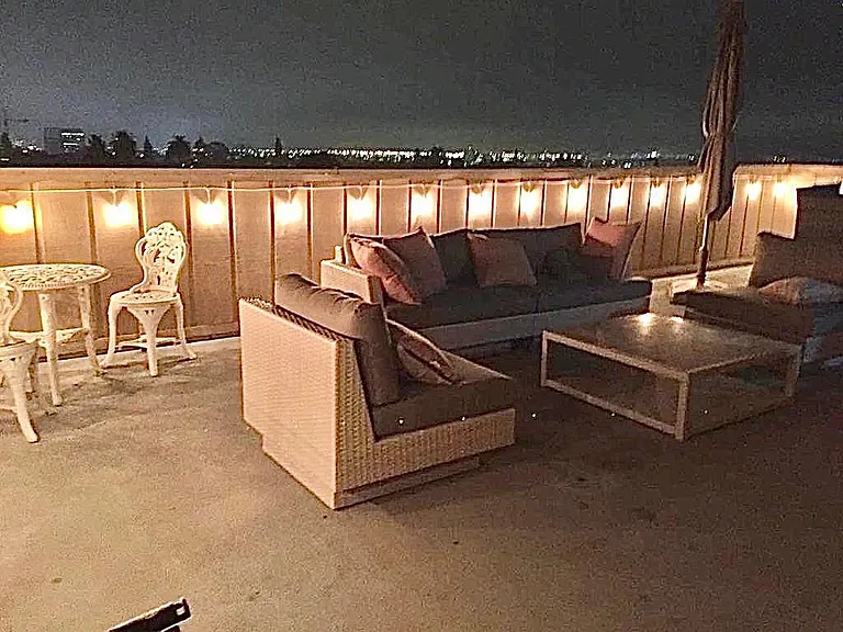 Rooftop with sofas