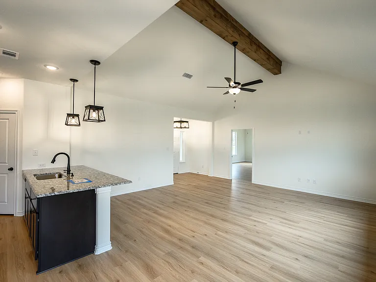 Open Concept Family Room looking towards Foyer
