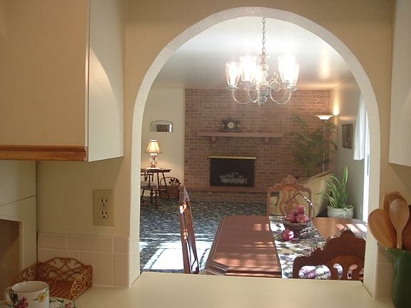 View from Kitchen to Dining Area