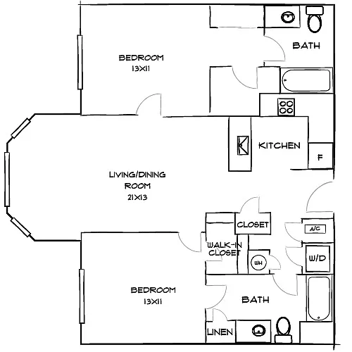 Floor plan Design 2K-E