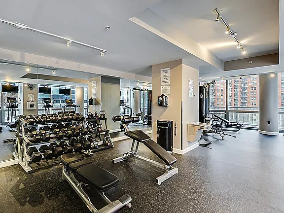 Newly updated fitness area