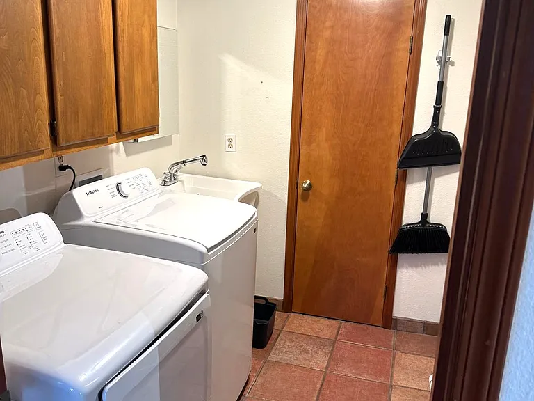 Laundry on lower level