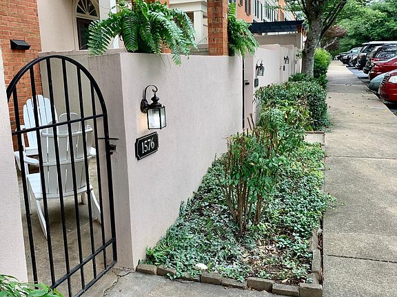 Front wall of the property