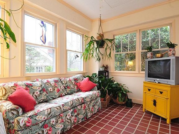 Sun porch adjacent to living room.