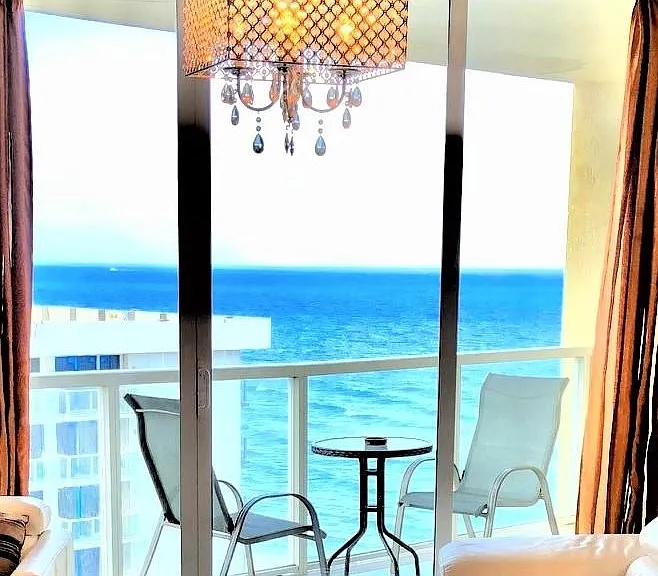 Ocean view from the living room