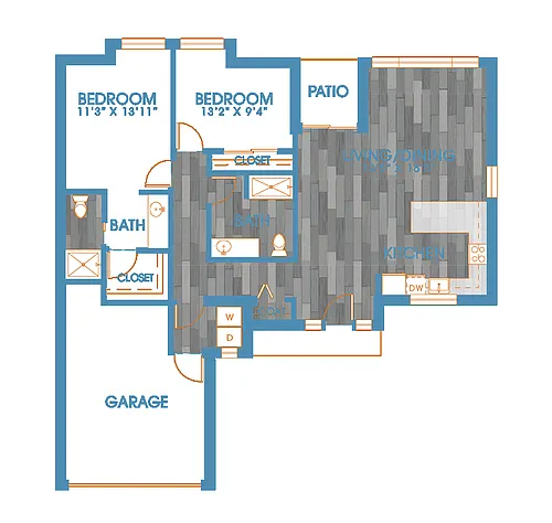 Floor plan 2X2 O