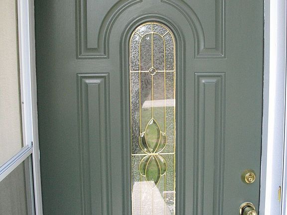 Beveled Glass Arch door