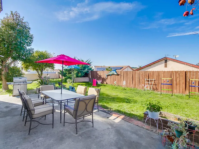Take in a breath of fresh air in this comfy lounge setup w/ coffee or wine in hand