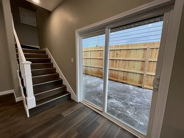 Main Level Patio Door & Stairs