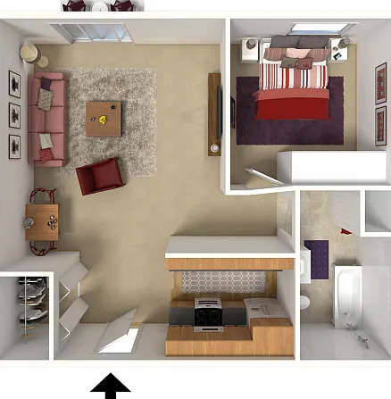 One Bedroom A | Arbor Lakes | Apartments in Middleton, WI One Bedroom A | Arbor Lakes | Apartments in Middleton, WI