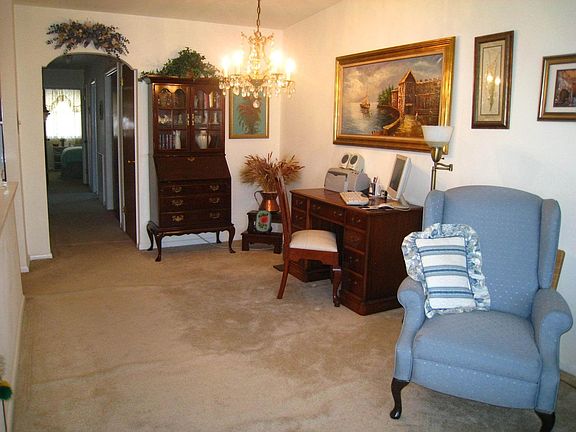 Dining Room with Vaulted ceilings