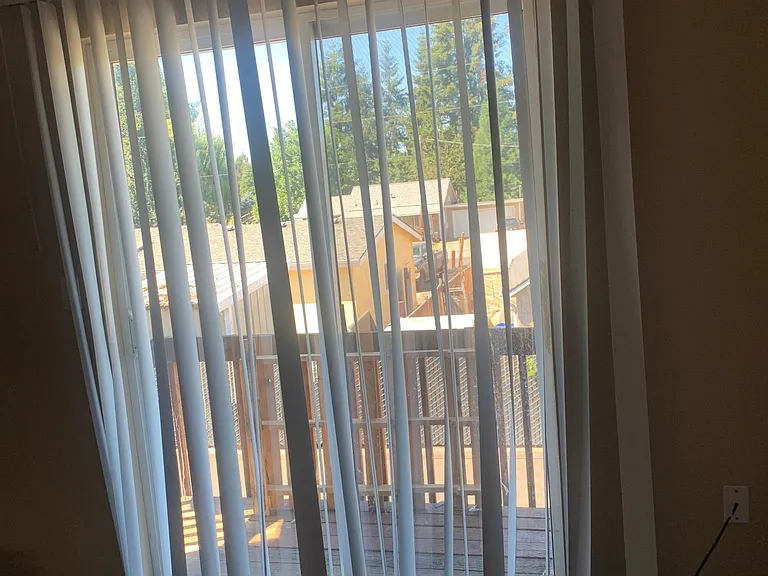 Patio door to balcony