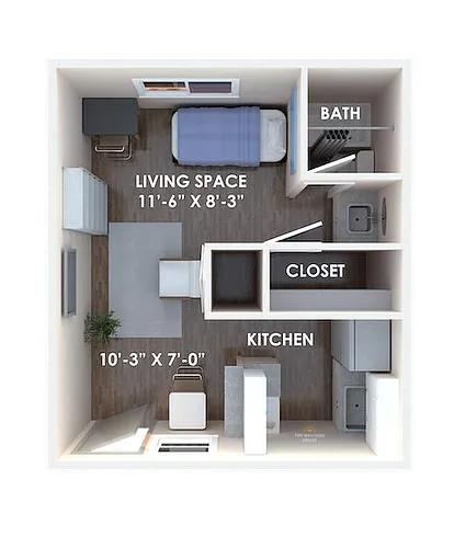 Floor plan Studio