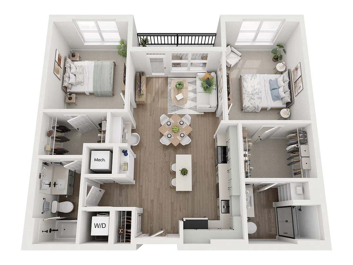 Floor plan B1C