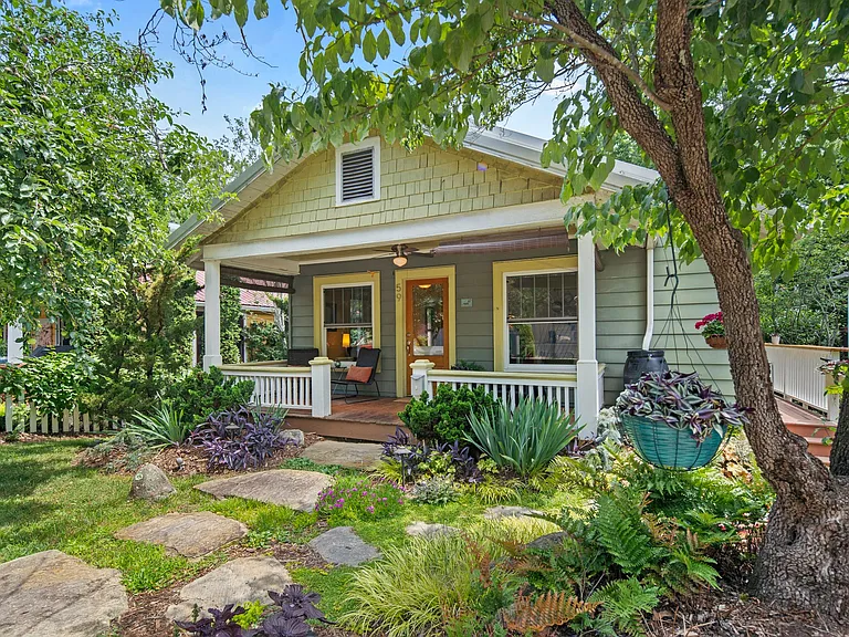 Landscaping is included.