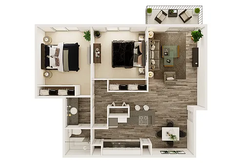 Floor plan 2x1 - Renovated