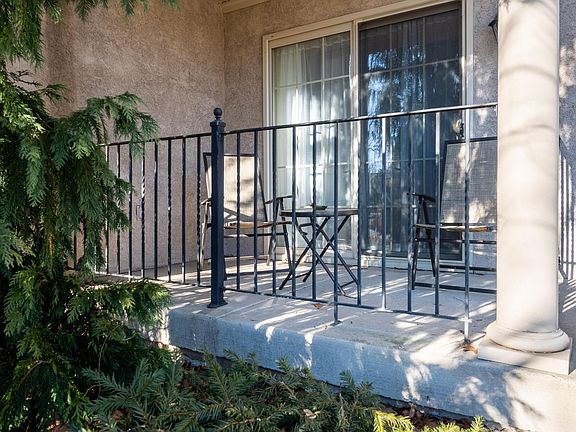 Private patio, accessed inside from the dining area.