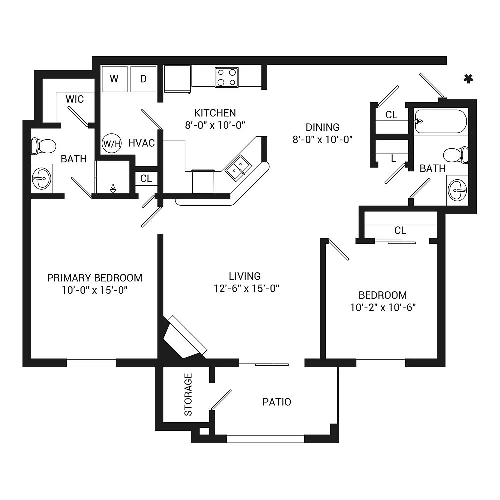 Floor plan Creekside