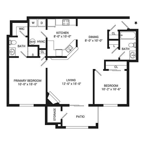 Floor plan Creekside