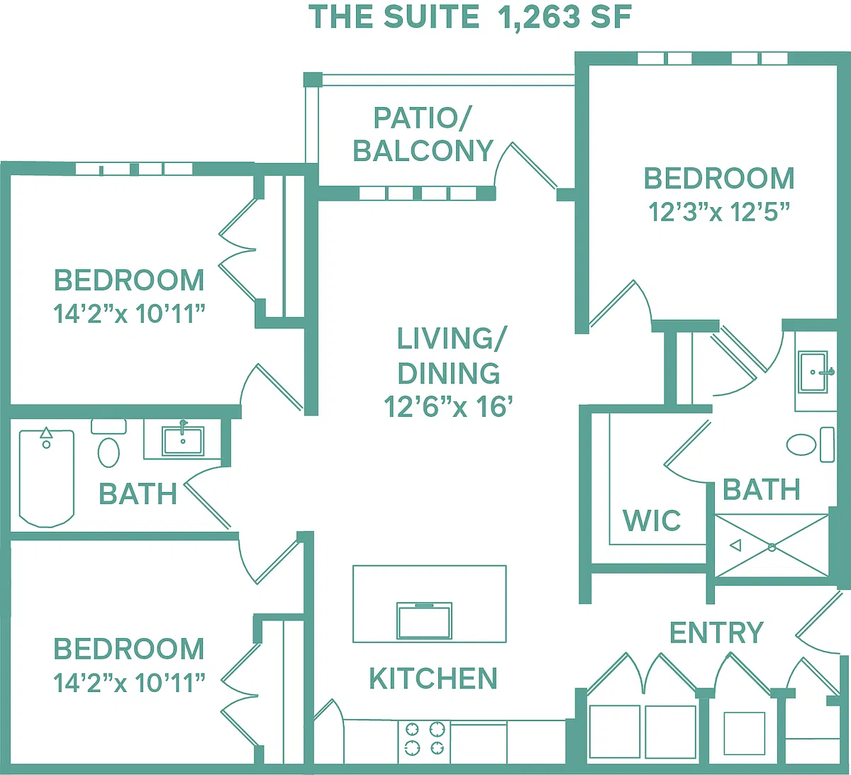 Floor plan Suite (Classic C1)